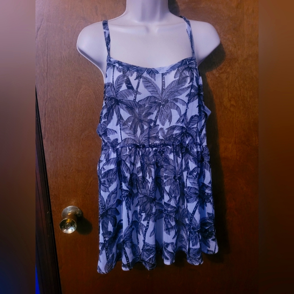 Palm Tree Babydoll Tank